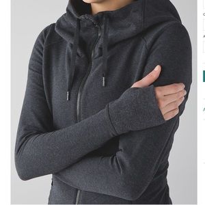 Lululemon Harmony Hoodie in Heathered Gray sz6